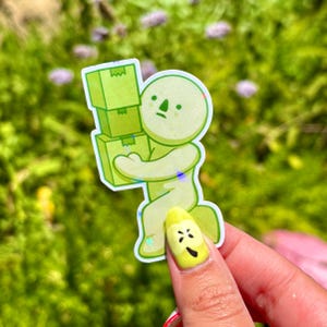 Smiski Moving Boxes Sticker