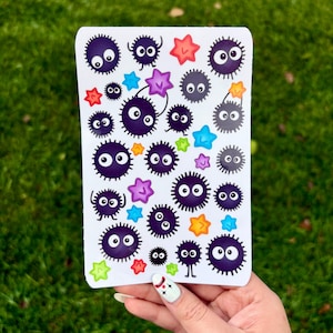 Studio Ghibli Soot Sprite Sticker Sheet | 4x6 Stickers