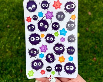 Arkusz naklejek Studio Ghibli Soot Sprite | Naklejki 4x6
