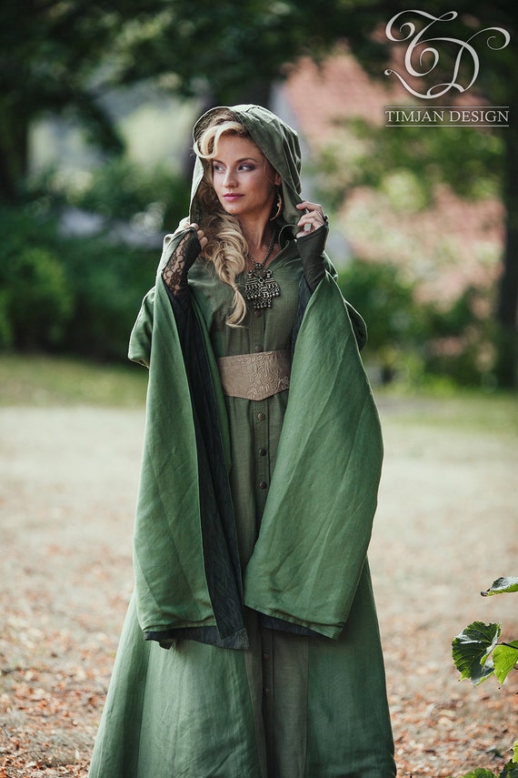 MORGAINE PRIESTESS COAT Avalon Goddess jacket hoodie Faery