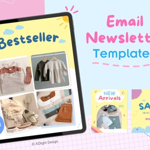 Mailchimp Email Newsletter Template, Customizable Layout, Effective Marketing Email Template, Digital Download for Business Owners