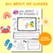 All About My Summer Printable