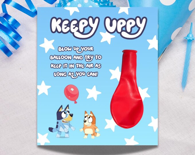 Pin the Tail on Bluey, Pin the Tail Game, Bluey Party, Bluey Party ...