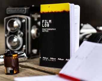 Film Photography Pocket Notebook Log, Keep track of 22 rolls of film