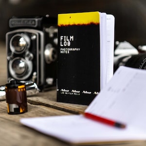 Film Photography Pocket Notebook Log, Keep track of 22 rolls of film image 1