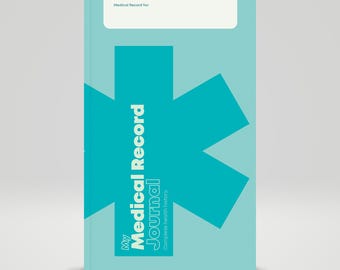My Medical Record Journal – Blue – 5.5 x 8.5 in, 96 pages – Soft cover notebook