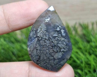 Marcasiet-agaat || Afmeting: 33 x 22 x 5 mm ||Gepolijst cabochons || Agaat gepolijst || Chalcedoon.
