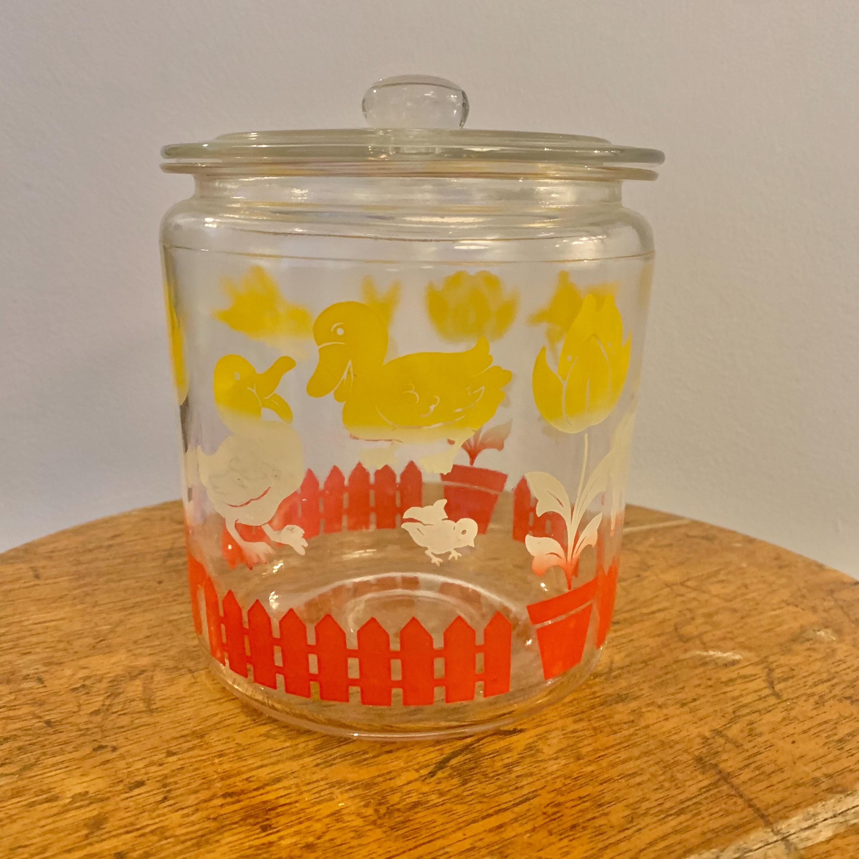 貴重！1982年 80'sミスターピーナッツ ガラス保存容器 アンカーホッ