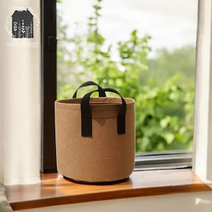 Pflanzen wachsen Tasche, Stofftopf, Garten-Blumentopf, tragbare Tasche, leichter Topf, Pflanzenfaser, 2 Gallonen