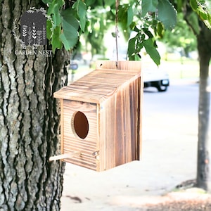 Rustic Decorative Birdhouse, Humming Bird House, Wooden Bird House Decor, Nesting Boxes