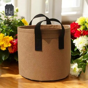 Pflanzen wachsen Tasche, Stofftopf, Garten-Blumentopf, tragbare Tasche, leichter Topf, Pflanzenfaser, 10 Gallonen
