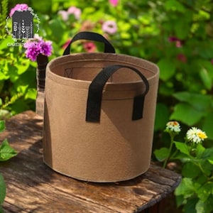 Pflanzen wachsen Tasche, Stofftopf, Garten-Blumentopf, tragbare Tasche, leichter Topf, Pflanzenfaser, 7 Gallonen