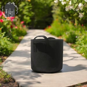 Pflanzen wachsen Tasche, Stofftopf, Garten-Blumentopf, tragbare Tasche, leichter Topf, Pflanzenfaser, 2 Gallonen
