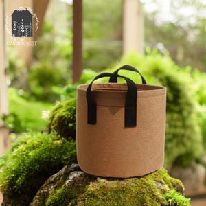 Pflanzen wachsen Tasche, Stofftopf, Garten-Blumentopf, tragbare Tasche, leichter Topf, Pflanzenfaser, 3 Gallonen
