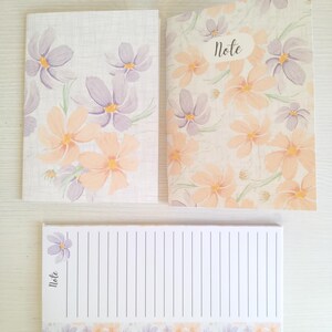 Set cartoleria artigianale personalizzabile mini quaderno noteA6 block notes per liste card auguri festa della mamma biglietto auguri