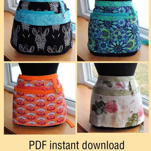 PDF Pattern Vendor Apron Sewing Tutorial Etsy