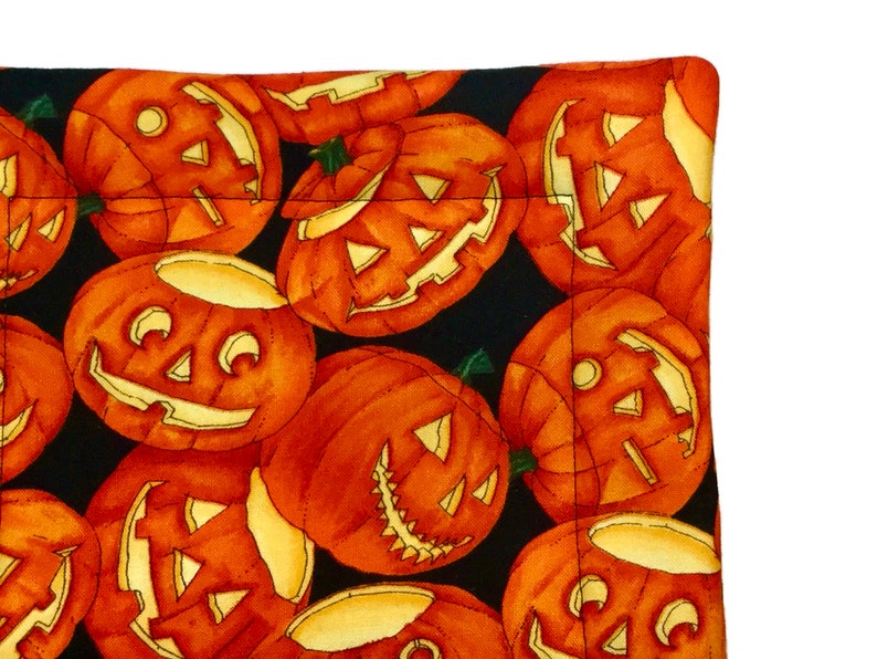 Quilted Pot Holders Set of 2 jack-o-lanterns Alexander Henry