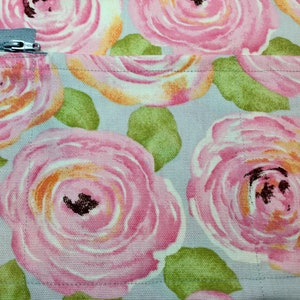 Vendor Server Apron, Pink Roses, cotton Twill image 4