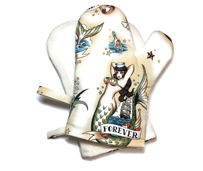 OriginalsbyLauren Mermaid Oven Mitts - Thumbnail 3