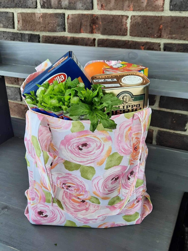 Handmade Reusable Market Bag Tote Bag, Frida Kahlo, Alexander Henry image 5