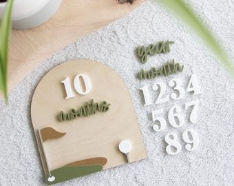 Golf Milestone Photo Prop, Monthly Milestone Photos, Baby Shower Gift for Boy, Golf Gifts, Baby Monthly Milestone, Newborn Photo Prop