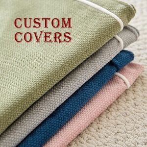 Replacement Cover for Patio Bench Custom Covers for Sofa Seat Cushion 1-8'' thickness (ONLY COVERS)