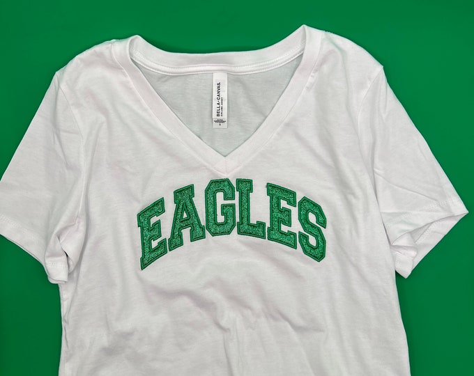 Embroidered EAGLES Applique T-Shirt