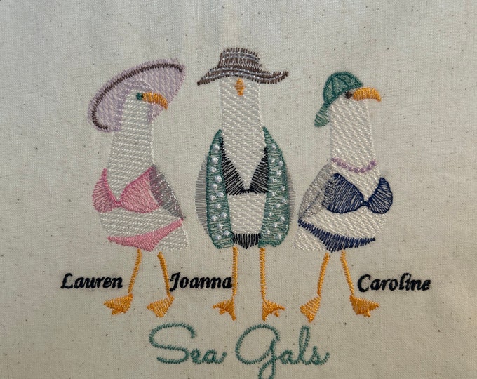 Personalized “Sea Gals” Tote Bag