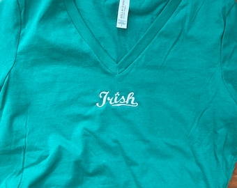 Embroidered Irish T-Shirt