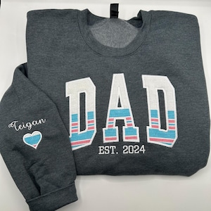 Embroidered Mom Baby Hospital Blanket Fleece Sweatshirt - Arched Design