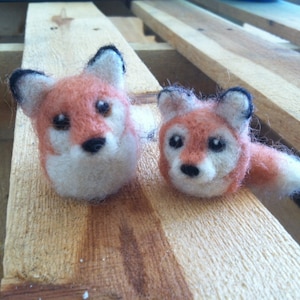 Little Red Foxes Needle Felting Tutorial Gumdrop Miniatures by WOOLIZA PDF Instant Download Video Instruction Beginner Level image 8