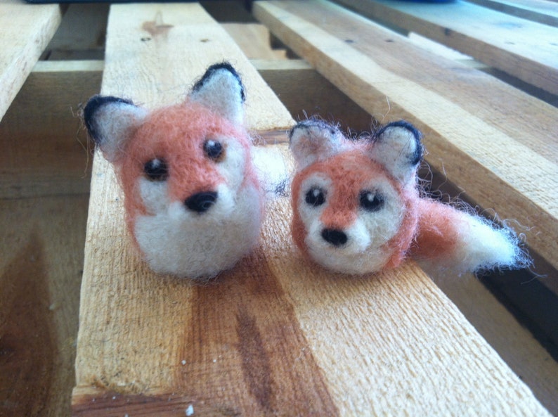 Little Red Foxes Needle Felting Tutorial Gumdrop Miniatures by WOOLIZA PDF Instant Download Video Instruction Beginner Level image 8