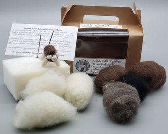 Little Wool Sheep- Needle Felting Kit