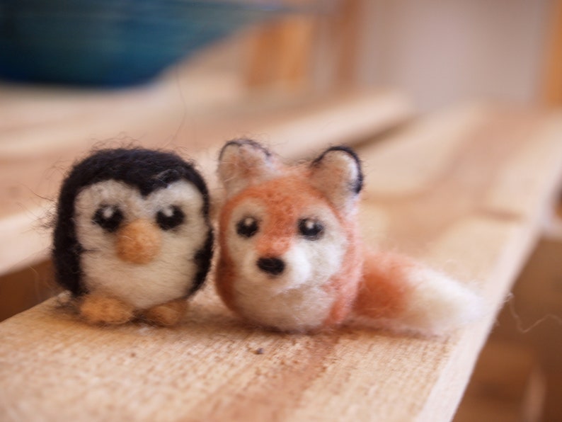 Little Red Foxes Needle Felting Tutorial Gumdrop Miniatures by WOOLIZA PDF Instant Download Video Instruction Beginner Level image 9