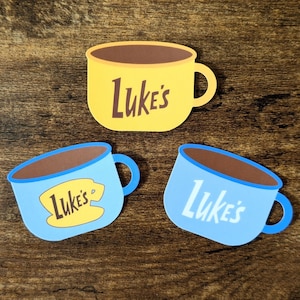 Sticker Luke&#39;s Coffee, sticker Girls of Gilmore, sticker Hollow and Stars, sticker koffiemok
