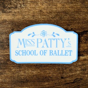 Sticker balletschool, sticker Girls of Gilmore, sticker Hollow and Stars, sticker Patty