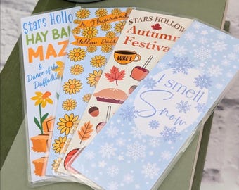 Autumn Festival, Book Lover Gifts, A Thousand Daisies Bookmark, I Smell Snow