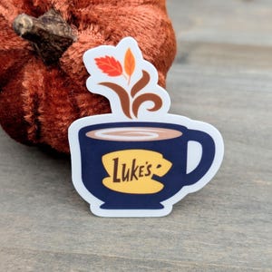 Lukes Coffee Mug Sticker, Girls of gilmore Sticker, Fall Lover