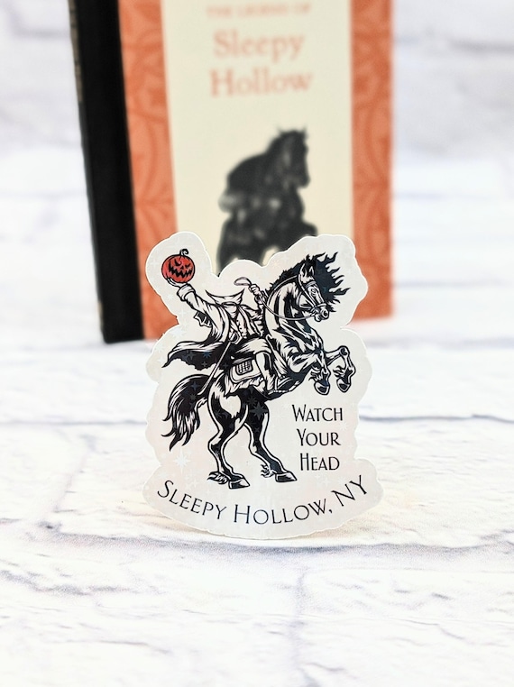 The Legend of Sleepy Hollow Sticker, Headless Horseman Sticker, Halloween Sticker, Washington Irving