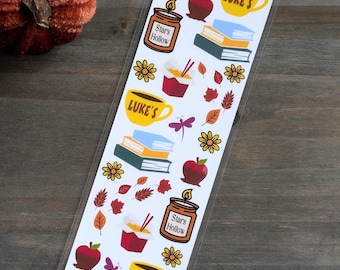 Marcapáginas "Taza de café de Luke", para amantes del otoño y los libros