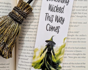 Segnalibro "La strega è malvagia", segnalibro "Il meraviglioso mago di Oz", regalo per gli amanti dei libri