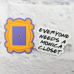 Stickerset vrienden, Monica&#39;s Closet, stickers tv-show