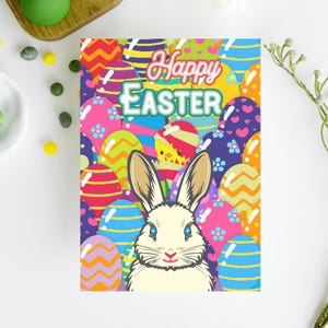 Osterhasen Postkarten - 10er Set A5 Karten | Premium umweltfreundliches Papier & Folienakzente | Perfekt für die Ostergrüße