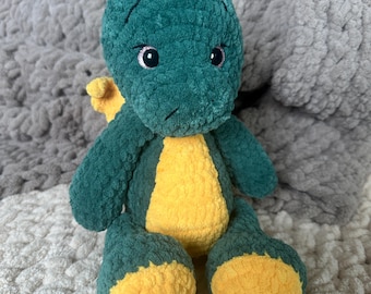 Crochet Dragon Plush Toy | Handmade Stuffed Dragon Gift for Kids | Soft Amigurumi Birthday Present