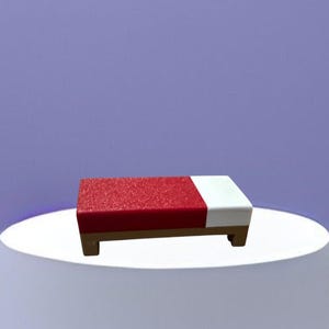 Minecraft-Inspired Bed, Figure or Keychain, 3D Printed. Gamer Desk Toy. Pixel Style Decoration