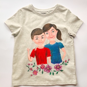 JW Kids Gift, Handpainted T-shirt, Cotton 100%, Ministry clothes, Baptism Gift, Jw Gifts Children, Custom Gift, JW Convention Gift