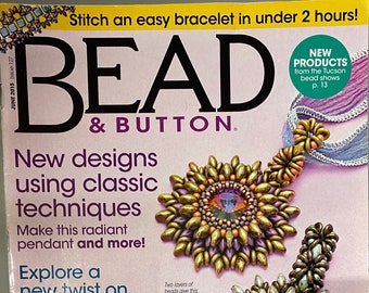 Bead and Button Magazine Bead Crochet Cellini Spiral St. Petersburg Chain Beading Wire June 2015 Issue