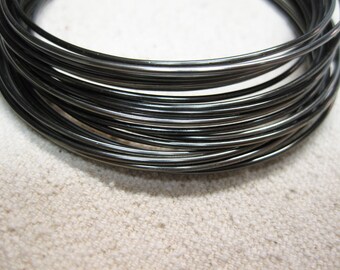 wir0100 wire wrapping Tarnish Resistant 24 gauge GUNMETAL HEMATITE CRAFT WIRE