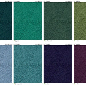 Teenie Weenie Wool Knitting Fever Mini Skeins 35 Colors Fingering Weight Wool Polyamide for Colorwork Embroidery Embellishment 43 yards