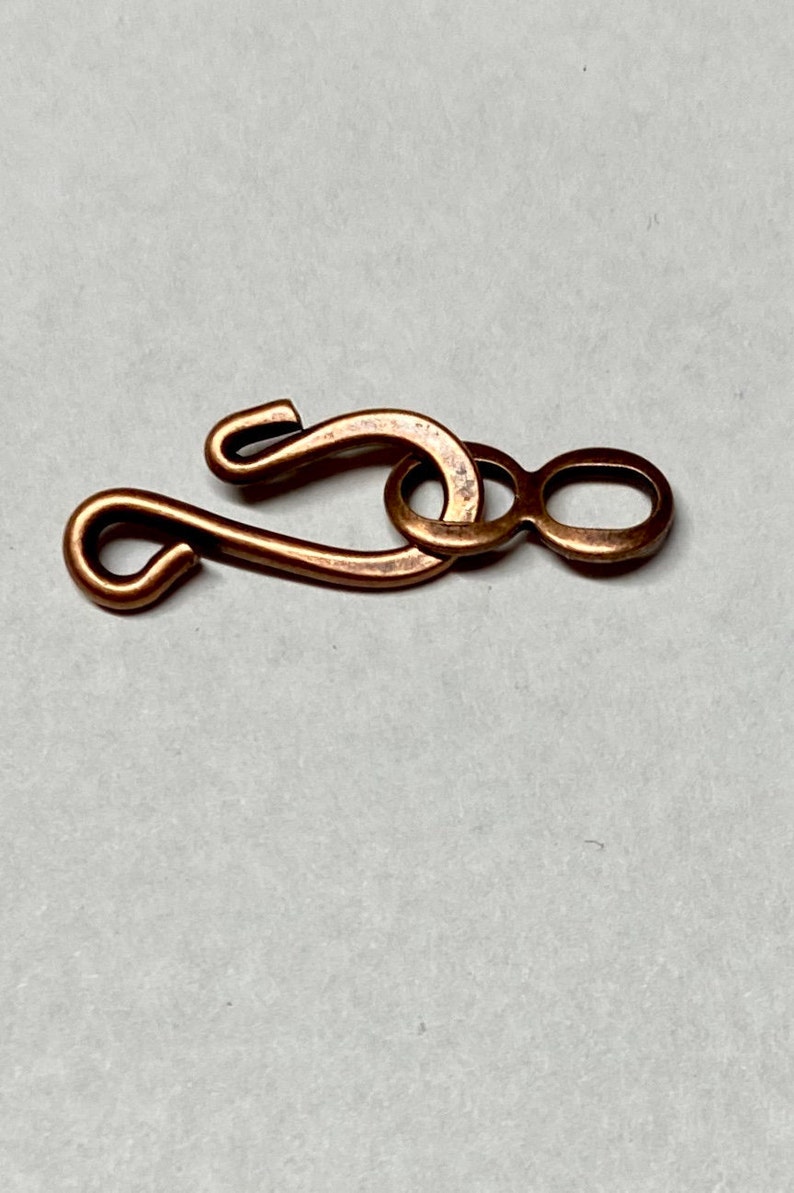 S Hook Clasps Antique Copper Plated Hook and Eye Clasps 16mm x Etsy